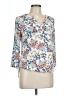 Daniel Rainn Floral Ivory 3/4 Sleeve Blouse Size L - photo 1