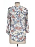 Daniel Rainn Floral Ivory 3/4 Sleeve Blouse Size L - photo 2