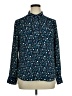 Lark & Ro 100% Polyester Floral Blue Long Sleeve Blouse Size 14 - photo 1