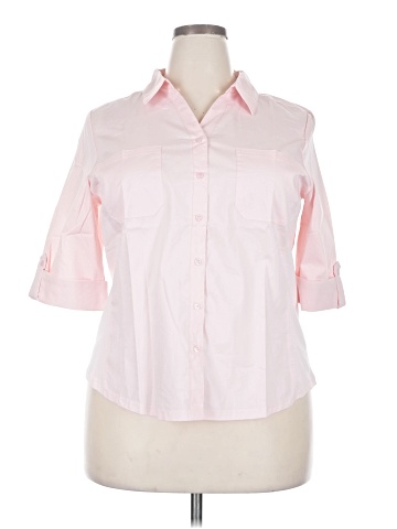 Croft & Barrow 3/4 Sleeve Button-Down Shirt (view 1)