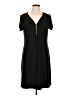 Tacera Solid Black Casual Dress Size L - photo 1
