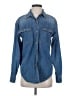 Vince. 100% Cotton Blue Long Sleeve Button-Down Shirt Size XS - photo 1