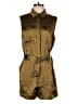 Banana Republic 100% Silk Solid Brown Romper Size S - photo 1