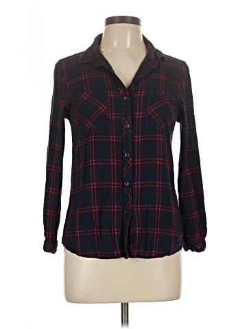 Chocolate Long Sleeve Button-Down Shirt (view 1)