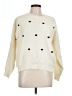 NANETTE Nanette Lepore Hearts Ivory Pullover Sweater Size L - photo 1