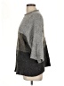 August Silk Color Block Gray Pullover Sweater Size L - photo 5