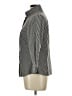 Per Se By Carlisle Stripes Gray 3/4 Sleeve Blouse Size 10 - photo 5