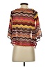 About A Girl 100% Polyester Brown Short Sleeve Blouse Size S - photo 2
