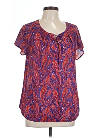 Liz Claiborne Short Sleeve Blouse (view 1)