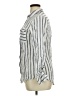 Mine 100% Rayon Stripes Ivory Long Sleeve Button-Down Shirt Size XL - photo 5