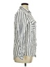 Mine 100% Rayon Stripes Ivory Long Sleeve Button-Down Shirt Size XL - photo 4