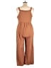 Allegra K Solid Brown Jumpsuit Size 1X - photo 2