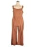 Allegra K Solid Brown Jumpsuit Size 1X - photo 1