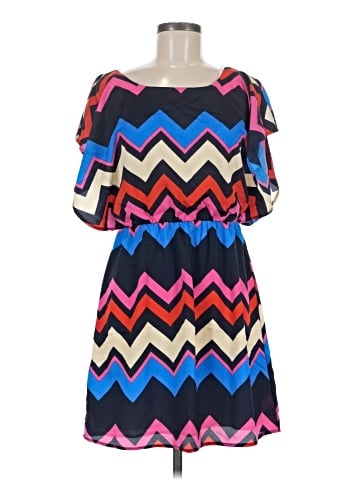 Buttons Casual Dress (view 1)