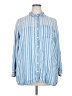 Intro Stripes Blue Long Sleeve Button-Down Shirt Size 2X - photo 1