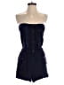 Tt Collection 100% Polyester Solid Blue Romper Size 1 - photo 1