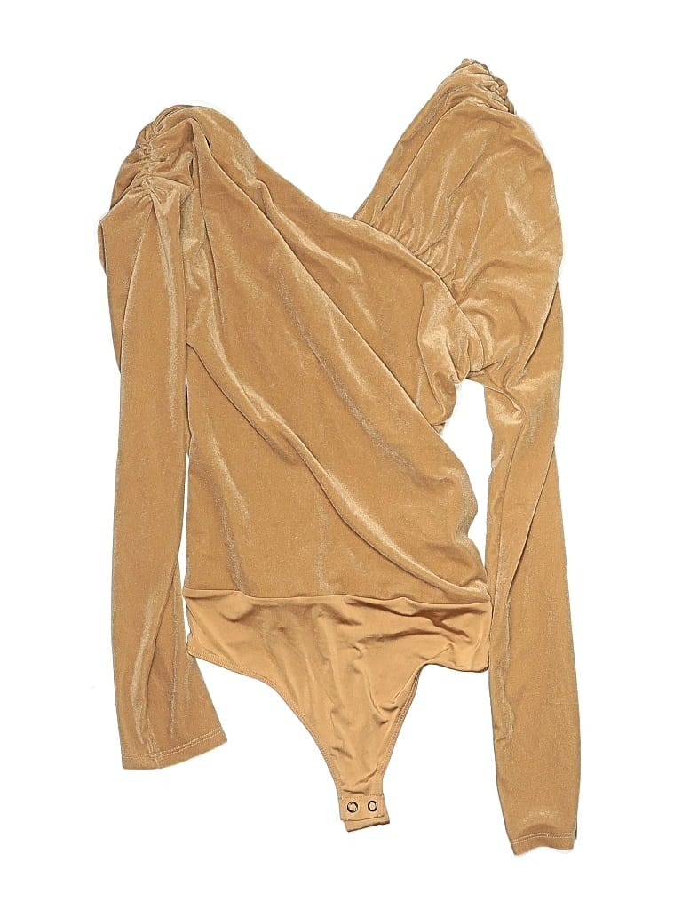 Pre-owned Express Bodysuit In Gold