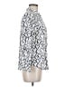 Joules 100% Viscose Print Silver Long Sleeve Blouse Size 8 - photo 4