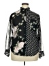 Judy Knapp 100% Polyester Print Black 3/4 Sleeve Blouse Size XXL (estimated) - photo 1