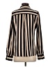 Haver + Blair 100% Polyester Stripes Brown Long Sleeve Blouse Size XS - photo 2