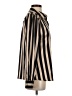 Haver + Blair 100% Polyester Stripes Brown Long Sleeve Blouse Size XS - photo 4