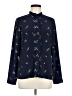 Tommy Hilfiger 100% Polyester Print Blue Long Sleeve Blouse Size M - photo 1
