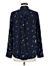 Tommy Hilfiger 100% Polyester Print Blue Long Sleeve Blouse Size M - photo 2