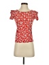 BCBGeneration 100% Cotton Red Short Sleeve Top Size S - photo 1