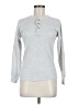 Hanes Gray Long Sleeve Henley Size M - photo 1