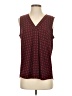 Anne Klein Burgundy Sleeveless Blouse Size S - photo 1
