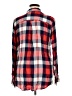 Como Vintage 100% Rayon Plaid Red Long Sleeve Button-Down Shirt Size XL - photo 2