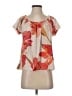 Unbranded Orange Short Sleeve Blouse Size S - photo 1