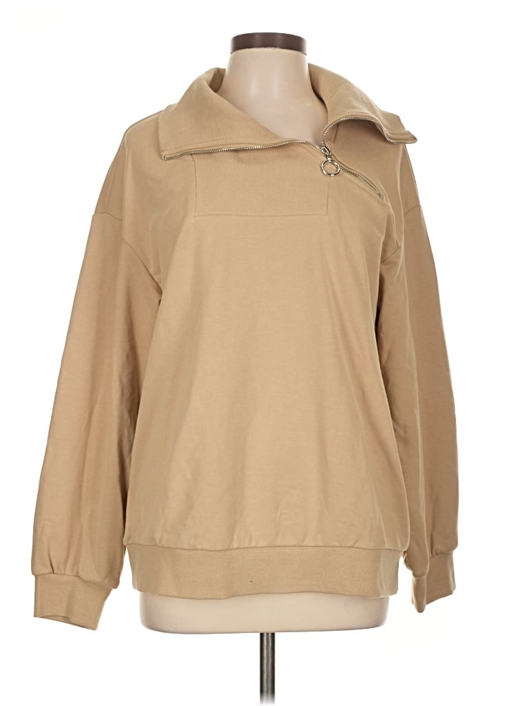 Pre-owned Unbranded Sweatshirt In Tan