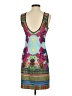 Clover Canyon Graphic Multi Color Teal Cocktail Dress Size XS - photo 2