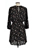 Lush 100% Polyester Floral Black Casual Dress Size L - photo 2