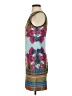 Clover Canyon Graphic Multi Color Teal Cocktail Dress Size XS - photo 5