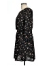Lush 100% Polyester Floral Black Casual Dress Size L - photo 5