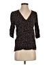 Easel 100% Viscose Black 3/4 Sleeve Blouse Size S - photo 1