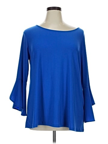 Women With Control 3/4 Sleeve Top (view 1)