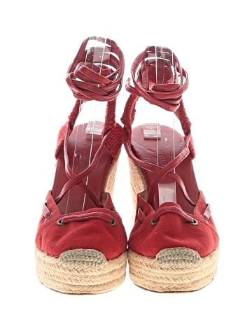 Hermès Leather Espadrille Platform Wedges (view 2)
