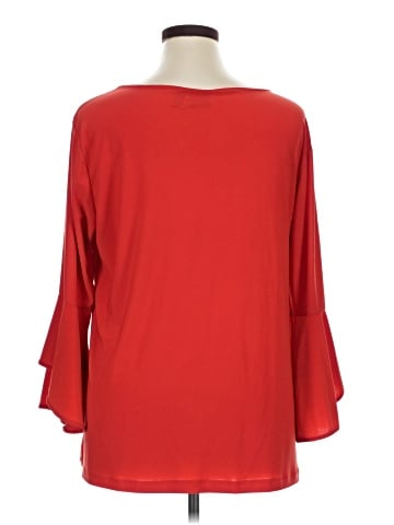 Women With Control 3/4 Sleeve Top (view 2)