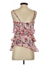 Candie's 100% Polyester Floral Pink Sleeveless Blouse Size S - photo 2