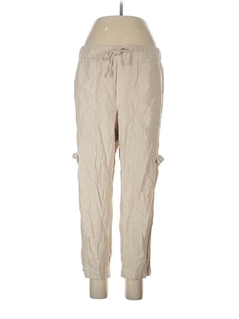Pre-owned Gap Linen Pants In Ivory
