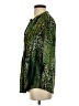 Cocomo Animal Print Green 3/4 Sleeve Blouse Size S - photo 5