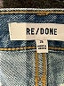 RE/DONE 100% Cotton Hearts Blue Denim Shorts Size 25 waist - photo 3