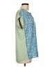 Papermoon 100% Polyester Blue Short Sleeve Blouse Size L - photo 4
