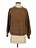 Only Solid Brown Pullover Sweater Size S - photo 1