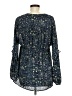 Jessica Simpson 100% Polyester Blue Long Sleeve Blouse Size M - photo 2