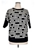 Akris Punto 100% Baumwolle Polka Dots Black Pullover Sweater Size 10 - photo 1
