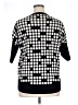 Akris Punto 100% Baumwolle Polka Dots Black Pullover Sweater Size 10 - photo 2